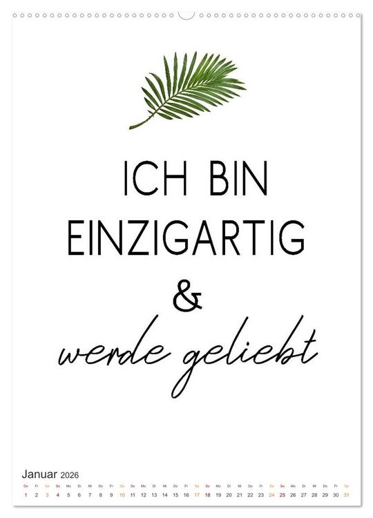 Produktbild: Motivation (hochwertiger Premium Wandkalender 2026 DIN A2 hoch), Kunstdruck in Hochglanz