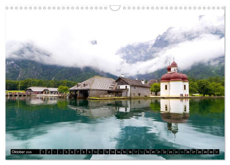 Produktbild: St. Bartholom&auml; und der K&ouml;nigssee (Wandkalender 2026 DIN A3 quer), CALVENDO Monatskalender
