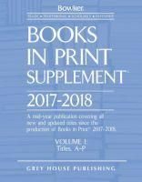 Produktbild: Books in Print Supplement - 3 Volume Set, 2017/18