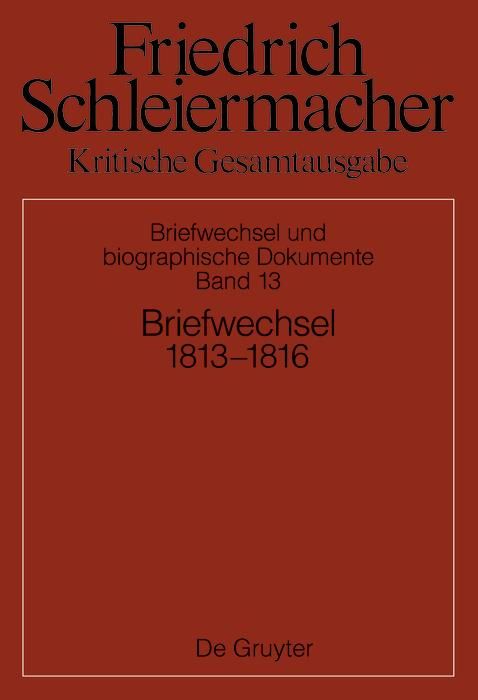 Produktbild: Briefwechsel 1813-1816