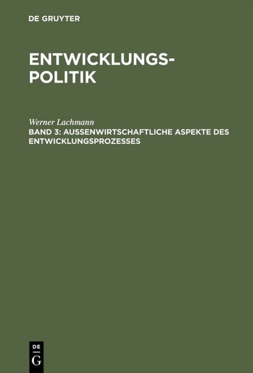Produktbild: Entwicklungspolitik