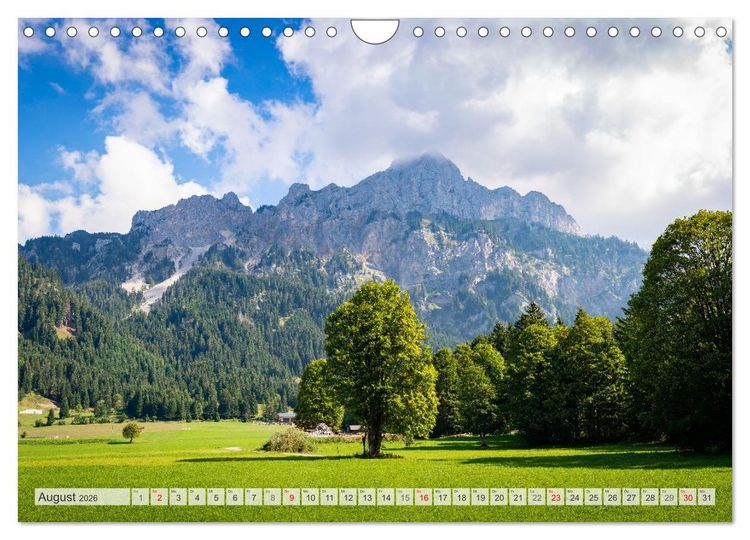 Produktbild: Urlaub im Tannheimer Tal (Wandkalender 2026 DIN A4 quer), CALVENDO Monatskalender