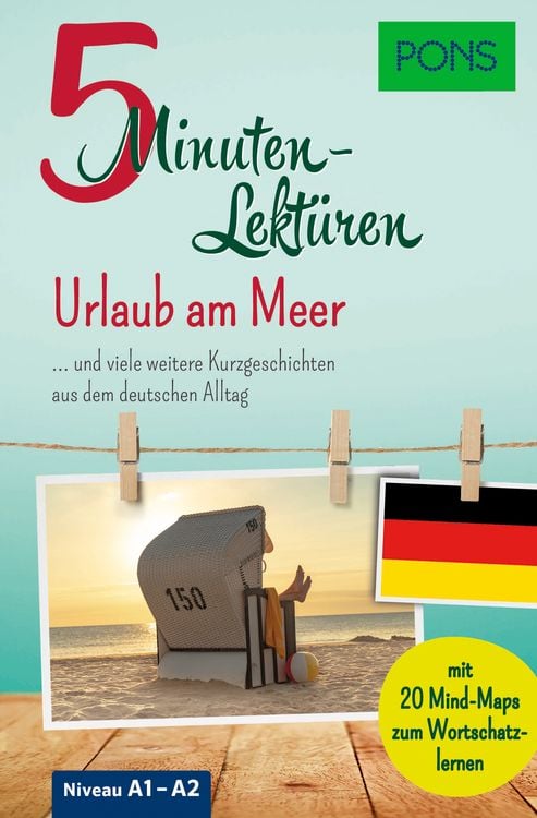 Produktbild: PONS 5-Minuten-Lekt&uuml;ren Deutsch A1-A2 - Urlaub am Meer