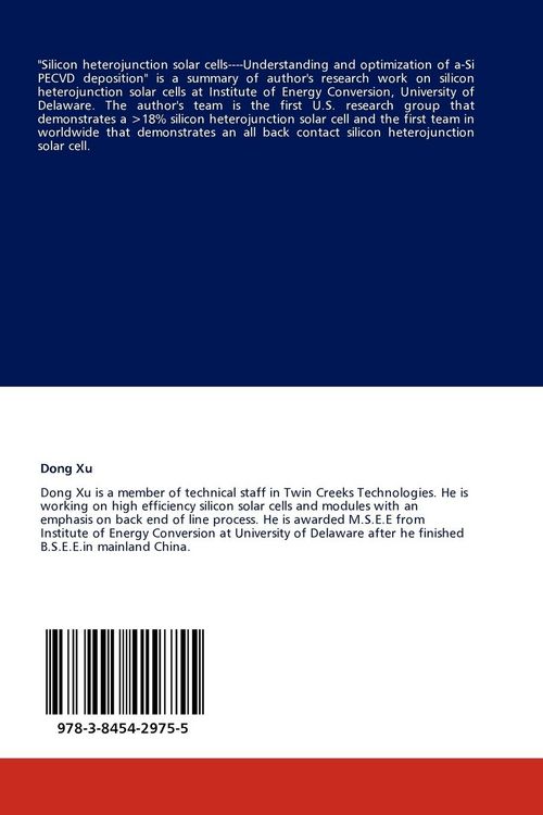 Produktbild: Silicon Heterojunction Solar Cells