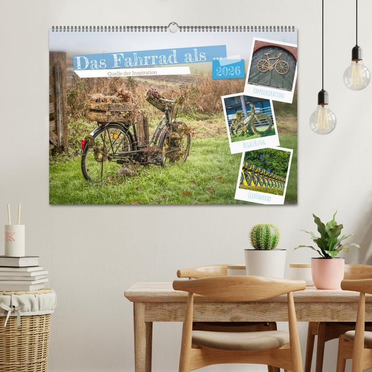 Produktbild: Das Fahrrad als ... (Wandkalender 2026 DIN A2 quer), CALVENDO Monatskalender