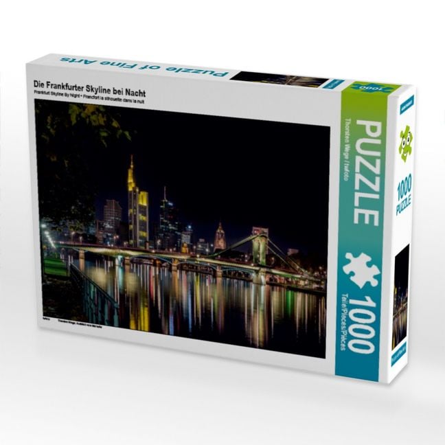 Produktbild: Die Frankfurter Skyline bei Nacht (Puzzle)