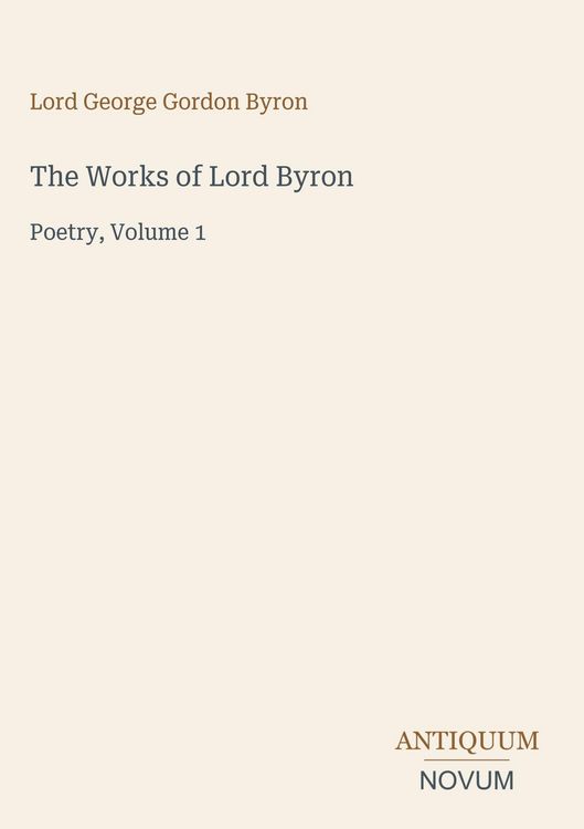 Produktbild: The Works of Lord Byron