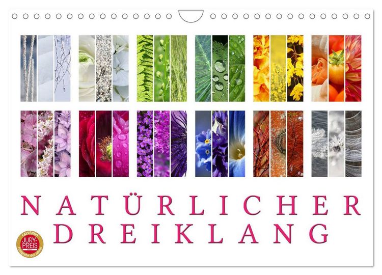 Produktbild: Nat&uuml;rlicher Dreiklang (Wandkalender 2026 DIN A4 quer), CALVENDO Monatskalender