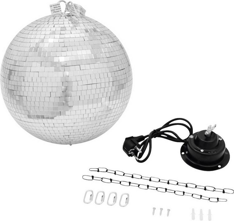 Produktbild: Eurolite LED Discokugel-Set mit Motor, mit LED-Beleuchtung 30 cm