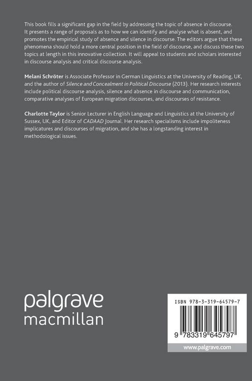 Produktbild: Exploring Silence and Absence in Discourse
