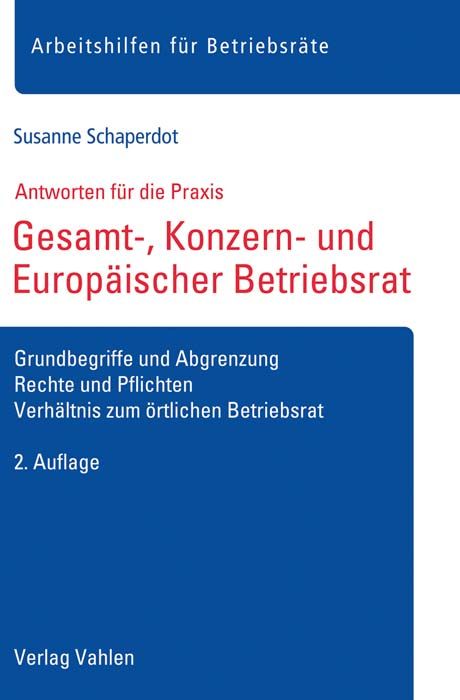 Produktbild: Gesamt-, Konzern- und Europ&auml;ischer Betriebsrat