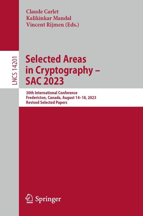 Produktbild: Selected Areas in Cryptography - SAC 2023