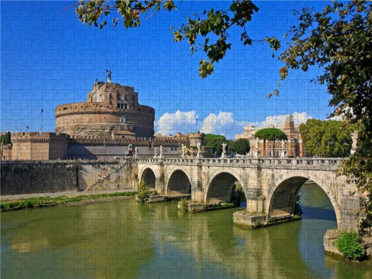 Produktbild: CALVENDO Puzzle Engelsburg und Engelsbr&uuml;cke in Rom 1000 Teile Lege-Gr&ouml;&szlig;e 640 x 480 cm Foto-Puzzle Bild von Elisabeth Schittenhelm