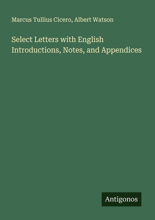 Produktbild: Select Letters with English Introductions, Notes, and Appendices