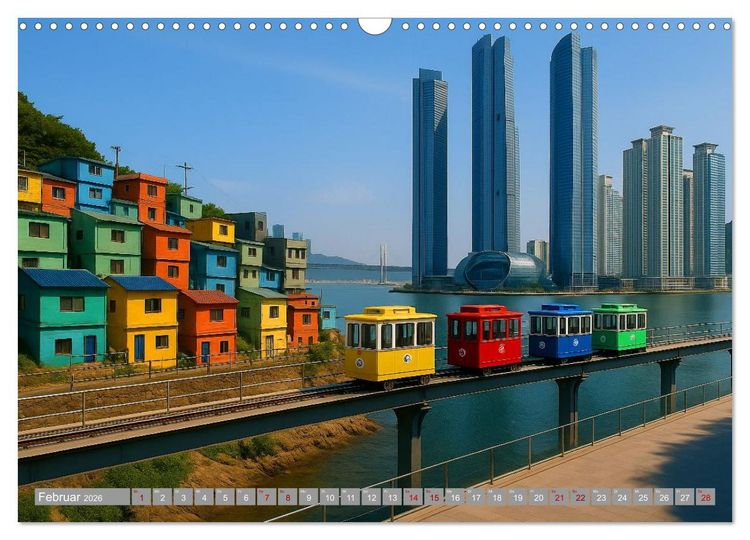 Produktbild: Von Holz und Stein zu Glas und Stahl (Wandkalender 2026 DIN A3 quer), CALVENDO Monatskalender
