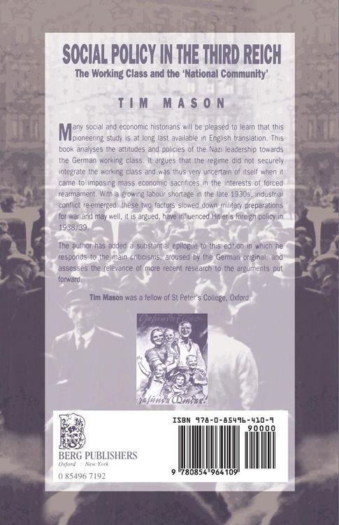 Produktbild: Social Policy in the Third Reich