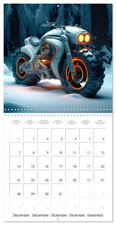 Produktbild: Crazy fantasy Motorbikes (Wall Calendar 2026 12 &times; 12 Inch) CALVENDO 12 Month Wall Calendar