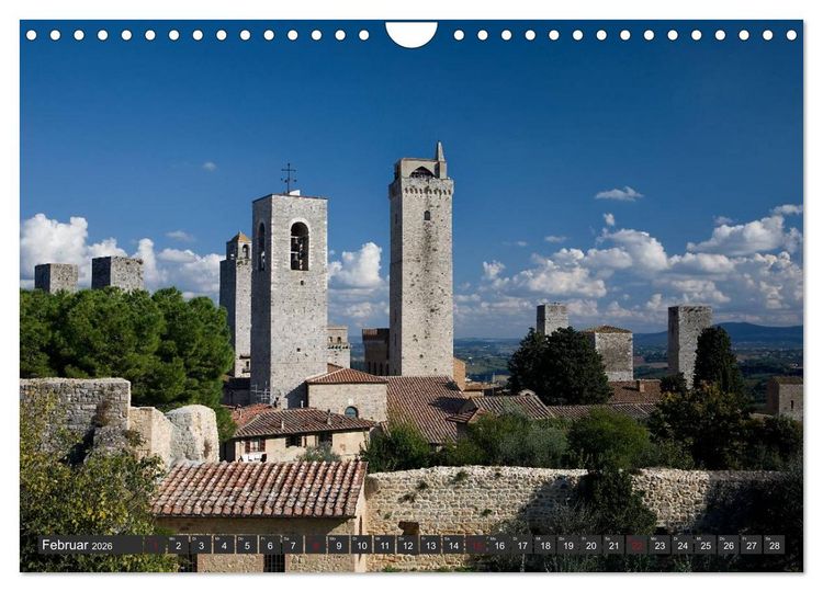 Produktbild: Toskana - mio amore (Wandkalender 2026 DIN A4 quer), CALVENDO Monatskalender