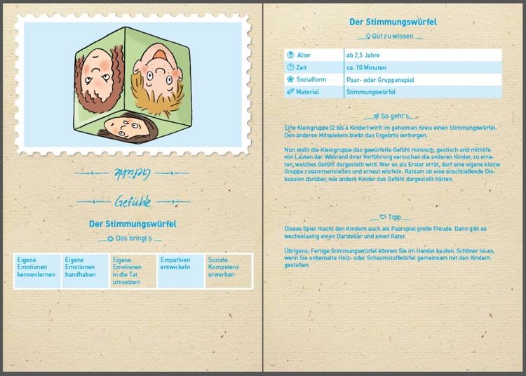 Produktbild: Die U3-Spielekartei - Gefühle, Rituale, Wahrnehmung (Spiel)