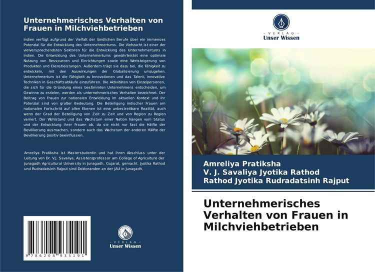 Produktbild: Unternehmerisches Verhalten von Frauen in Milchviehbetrieben