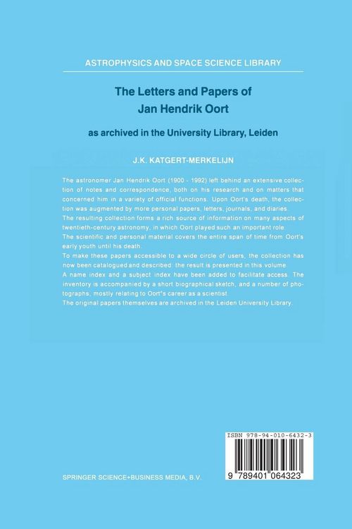 Produktbild: The Letters and Papers of Jan Hendrik Oort