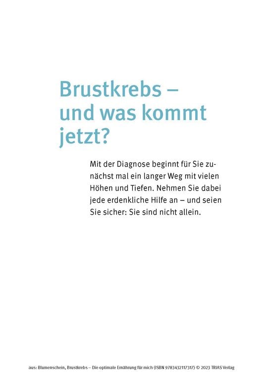 Produktbild: Brustkrebs - Die optimale Ern&auml;hrung f&uuml;r mich