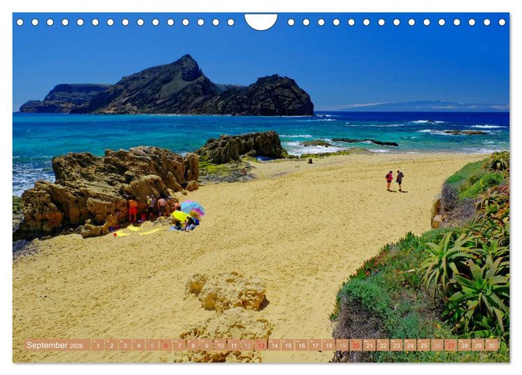 Produktbild: Porto Santo Trauminsel im Atlantik (Wandkalender 2026 DIN A4 quer), CALVENDO Monatskalender