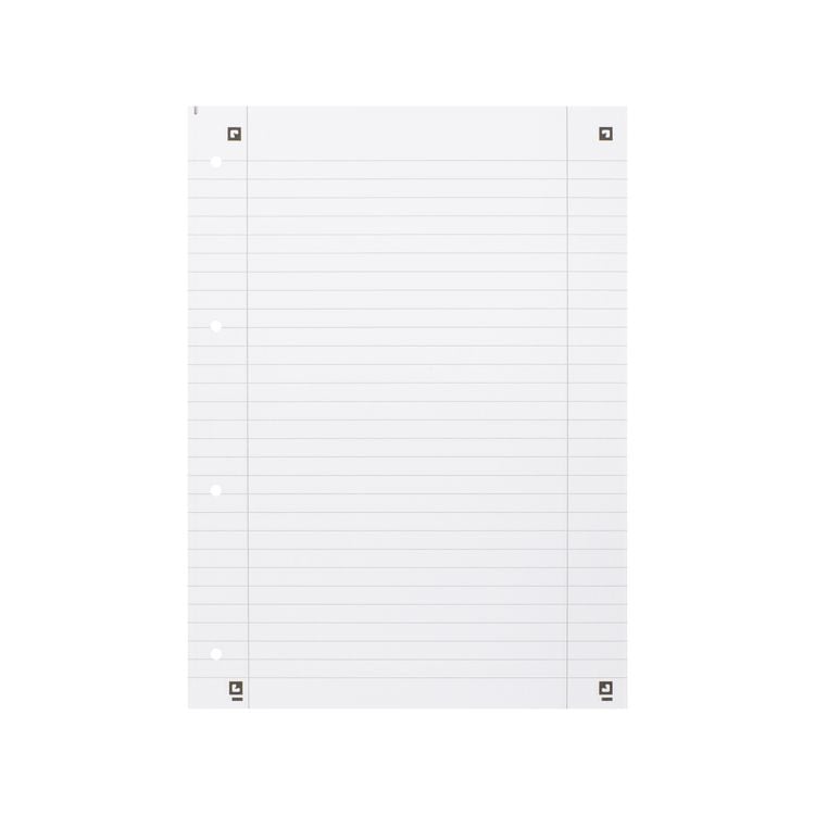 Produktbild: OXFORD Collegeblock A4+ 80 Blatt, liniert mit Rand links und rechts, 90 g/m&sup2;, 4fach gelocht
