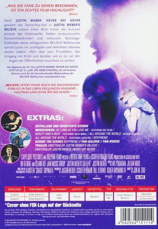 Produktbild: Justin Bieber's Believe