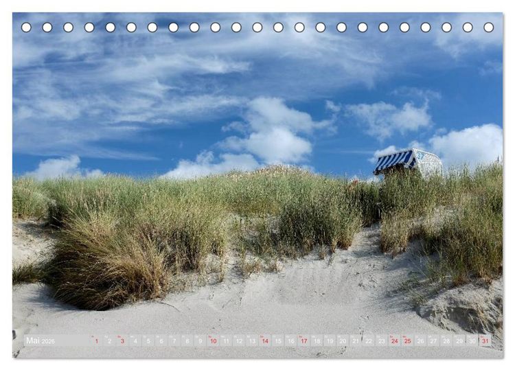 Produktbild: Amrum, die Perle in der Nordsee (Tischkalender 2026 DIN A5 quer), CALVENDO Monatskalender
