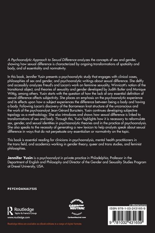 Produktbild: A Psychoanalytic Approach to Sexual Difference