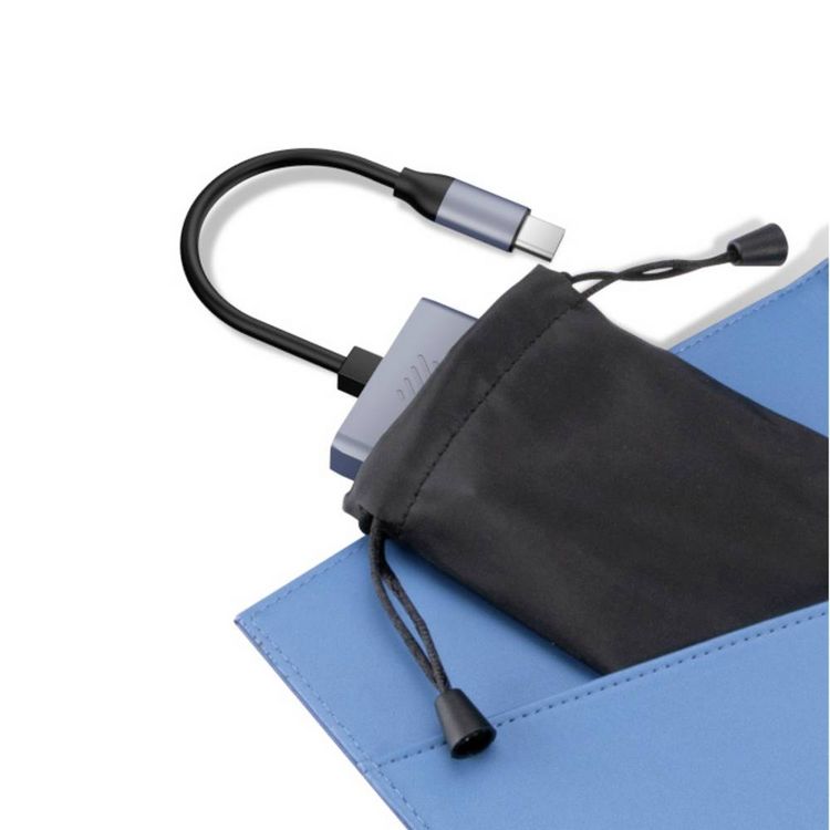 Produktbild: Akasa 4 Port USB-Hub mit USB-C&reg; Stecker Aluminium (eloxiert) AK-CBCA32-18BK 10Gbps USB Type-C 4 Port Hub