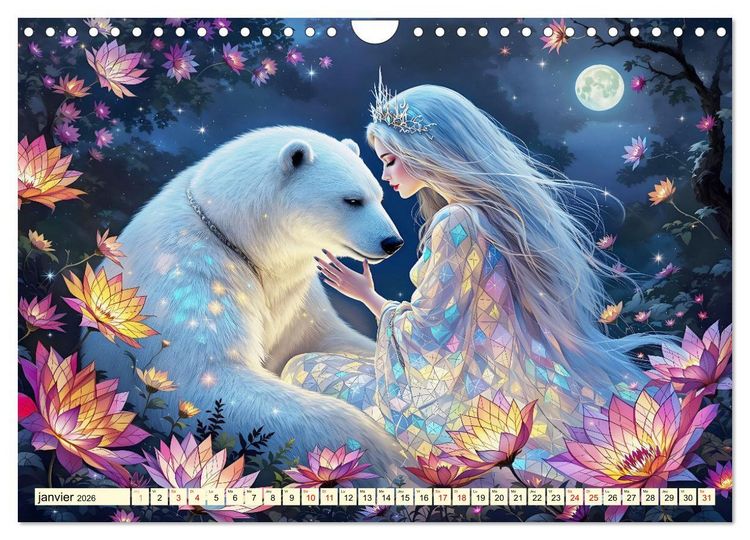 Produktbild: Des amiti&eacute;s touchantes (Calendrier mural 2026 DIN A4 vertical), CALVENDO calendrier mensuel