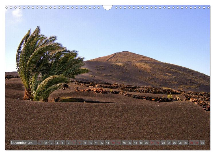 Produktbild: Lanzarote Aus Vulkanen geboren (Wandkalender 2026 DIN A3 quer), CALVENDO Monatskalender