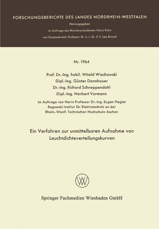 Produktbild: Ein Verfahren zur unmittelbaren Aufnahme von Leuchtdichteverteilungskurven