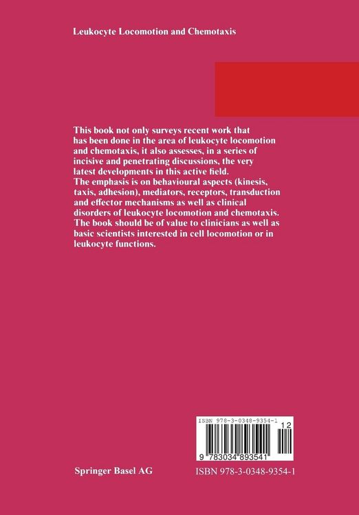 Produktbild: Leukocyte Locomotion and Chemotaxis
