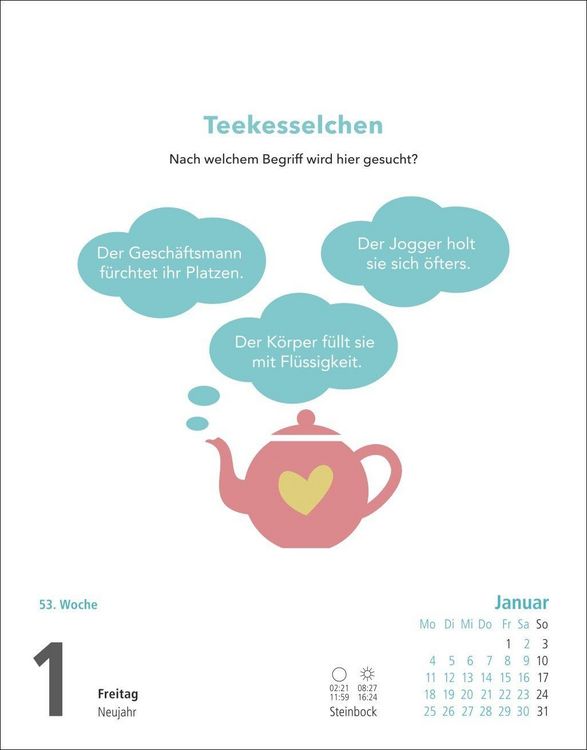 Produktbild: Stefan Heine Gehirnjogging Tagesabrei&szlig;kalender 2027