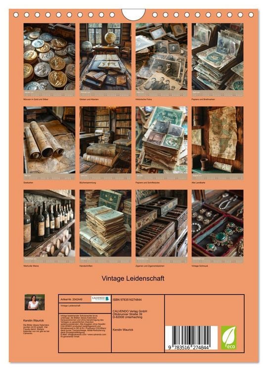Produktbild: Vintage Leidenschaft (Wandkalender 2026 DIN A4 hoch), CALVENDO Monatskalender
