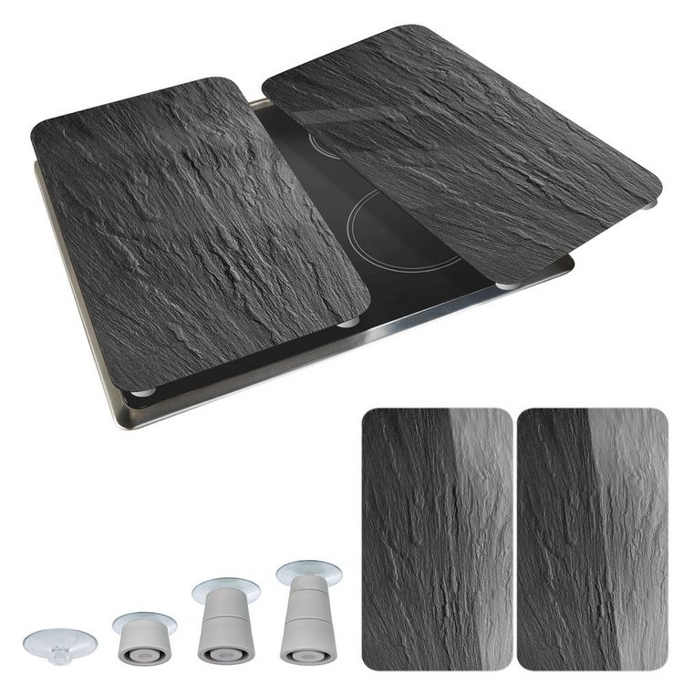Produktbild: Herdabdeckplatte Universal Mod. Schiefer, 2er Set, f&uuml;r alle Herdarten geeignet
