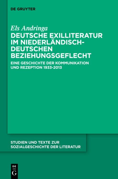Produktbild: Deutsche Exilliteratur im niederl&auml;ndisch-deutschen Beziehungsgeflecht