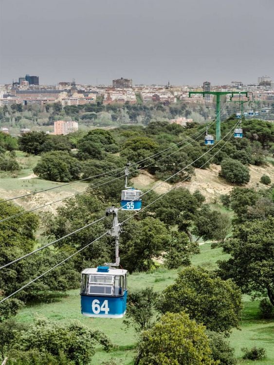 Produktbild: CALVENDO Puzzle Seilbahn Madrid | 1000 Teile Lege-Gr&ouml;&szlig;e 64x48cm Foto-Puzzle f&uuml;r gl&uuml;ckliche Stunden