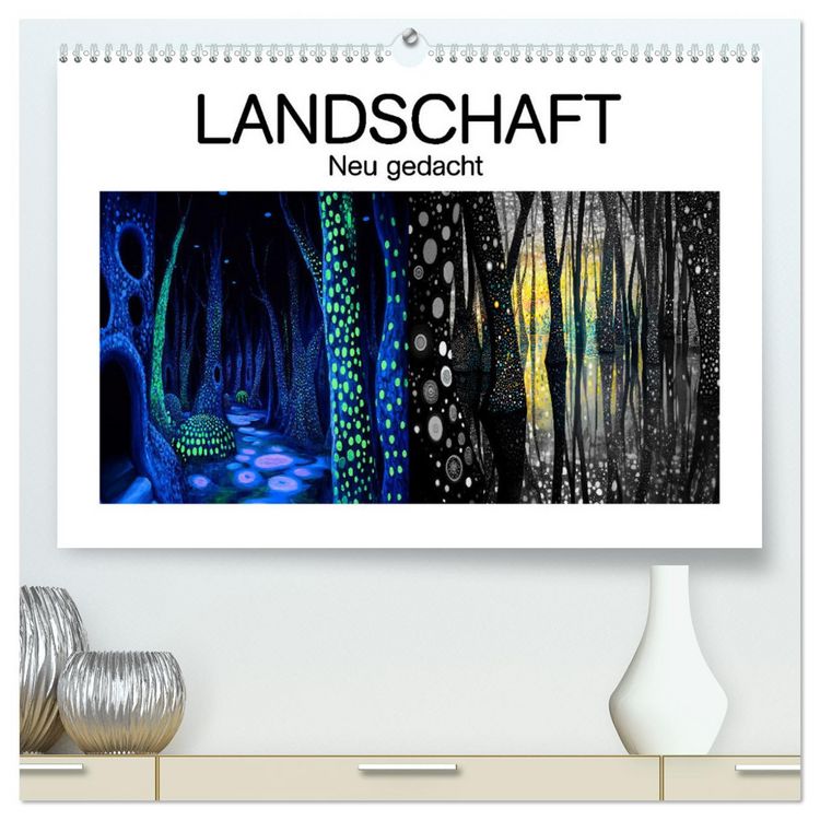 Produktbild: Landschaft - Neu gedacht (hochwertiger Premium Wandkalender 2026 DIN A2 quer), Kunstdruck in Hochglanz