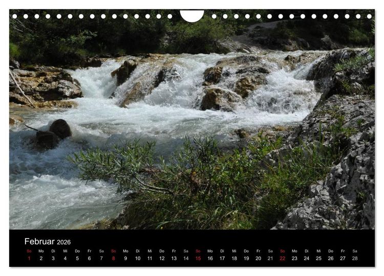 Produktbild: Die Isar - Von Scharnitz bis M&uuml;nchen (Wandkalender 2026 DIN A4 quer), CALVENDO Monatskalender