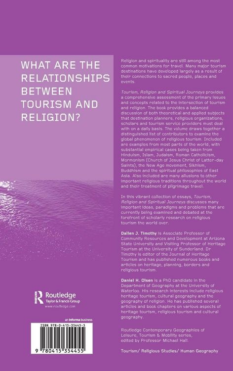 Produktbild: Tourism, Religion and Spiritual Journeys