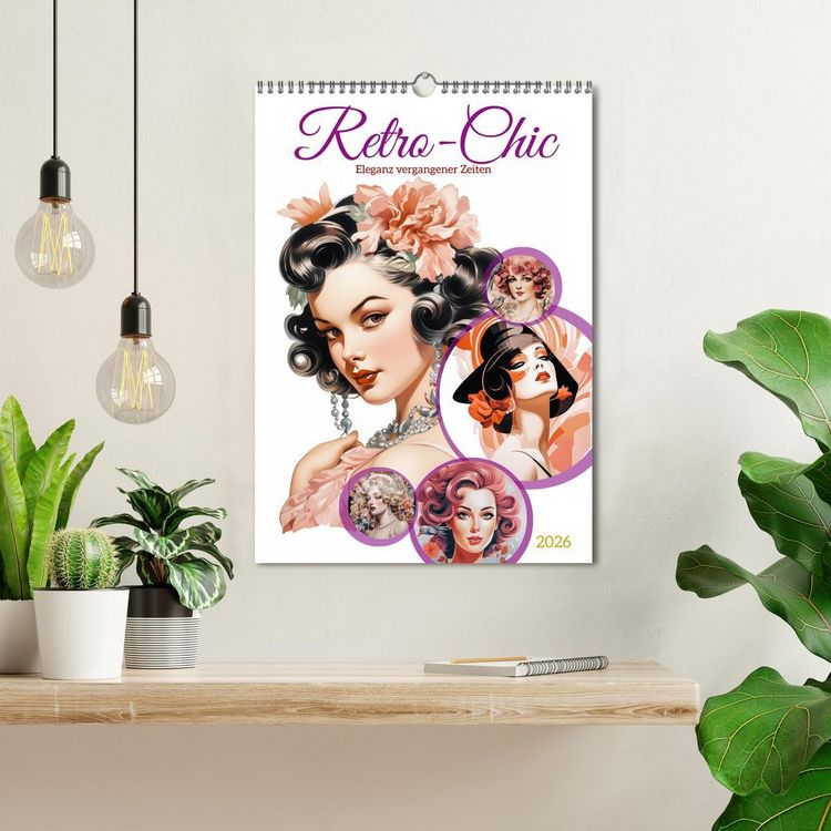Produktbild: Retro Chic (Wandkalender 2026 DIN A3 hoch), CALVENDO Monatskalender