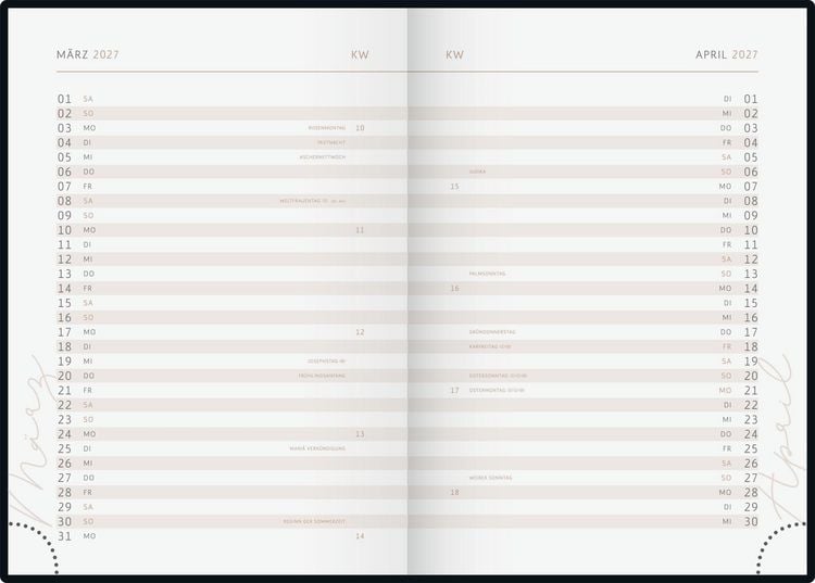 Produktbild: rido/id&eacute; 7021507017 Buchkalender Premium Young Line 2027 "Greeny" A5, Papier