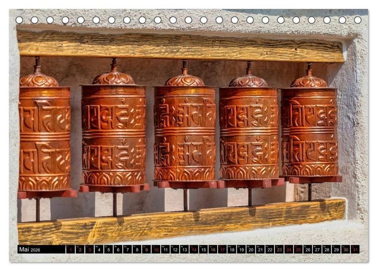 Produktbild: Nepal - das Dach der Welt (Tischkalender 2026 DIN A5 quer), CALVENDO Monatskalender