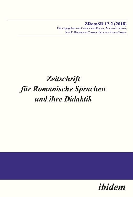 Produktbild: Zeitschrift f&uuml;r Romanische Sprachen und ihre Didaktik