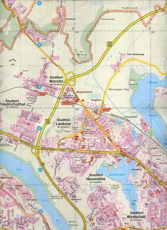 Produktbild: Falk Stadtplan Extra Schwerin 1:20.000