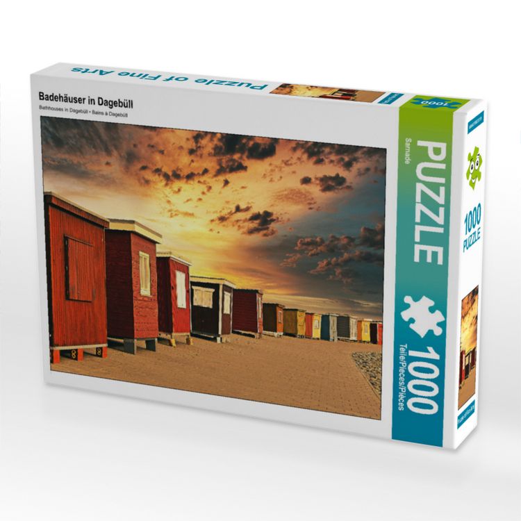 Produktbild: CALVENDO Puzzle Badeh&auml;user in Dageb&uuml;ll | 1000 Teile Lege-Gr&ouml;&szlig;e 64x48cm Foto-Puzzle f&uuml;r gl&uuml;ckliche Stunden